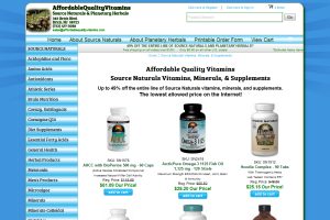 Source Naturals and Planetary Herbals website