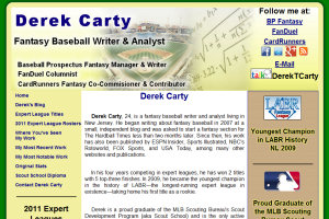 Derek Carty - Fantasy Baseball Writer and Analyst